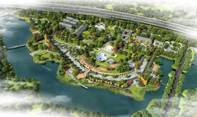 梅湖湾文旅公园效果图